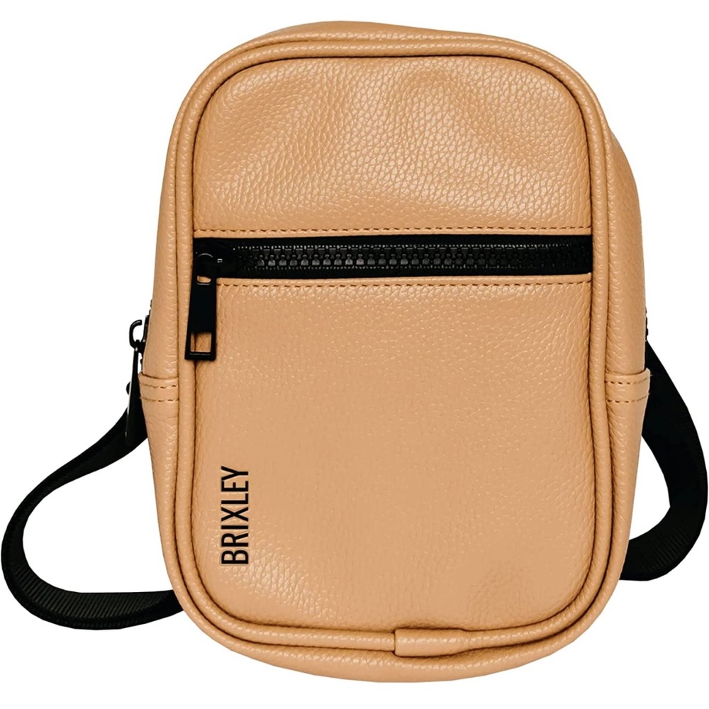 Brand New Brixley Vegan Leather crossbody bag in the color Dune.